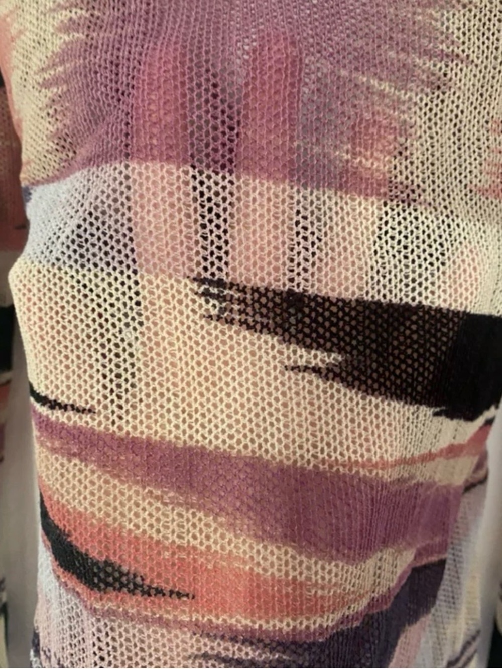 Missoni Women's Multicolor Draped V-Neck Long Sleeve Top Sz. 6 - Picture 2 of 10